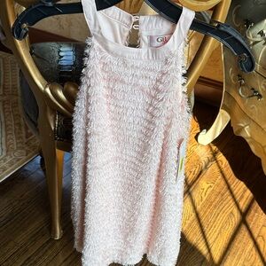 Pink Textured Sleeveless Dress GB girls size small kids. New with tags